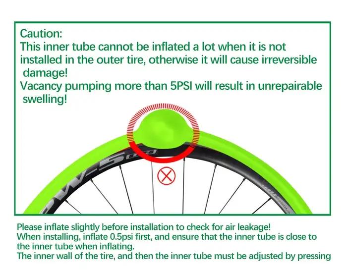 Pneu CYCLAMI TPU ultraleger pour route et VTT 700C 32C 35C 37C 40C 47C Valve FV 45mm pour chemins poussiereux et graviers occasions spéciales