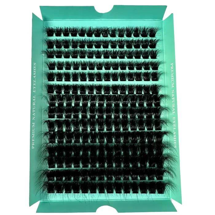 160D 8-20mm 5D moelleux épais doux individuel bricolage grappes Extension de cils D Curl 280 pièces