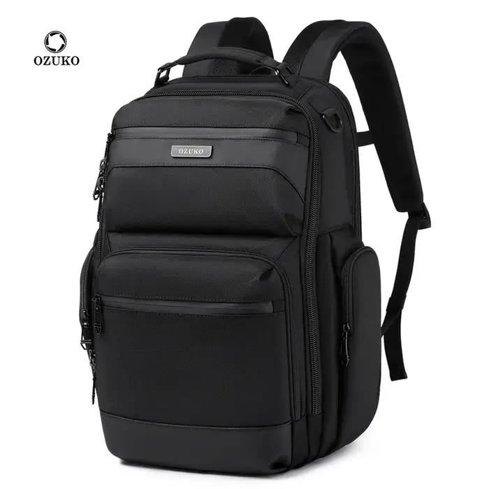 Ozuko – sac à dos étanche multifonctionnel pour hommes, sac à dos pour ordinateur portable 15.617.3