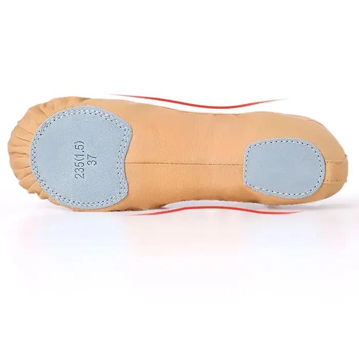 Chaussures de ballet en toile pour femmes - Ballerines plates souples antidérapantes