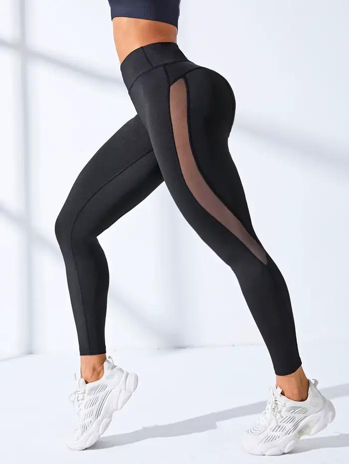 Leggings de levage de fesses pour femmes, pantalons de sport taille haute à séchage rapide avec cein