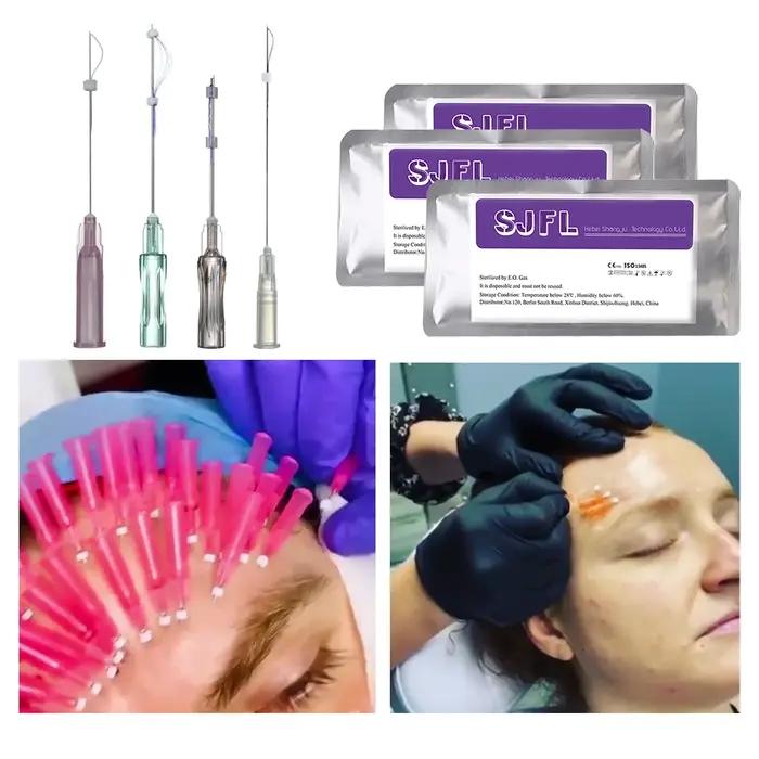 20PCS SJFL Fils tenseurs PDO Mono Screw Tornado pour le lifting du visage et l'élimination des rides