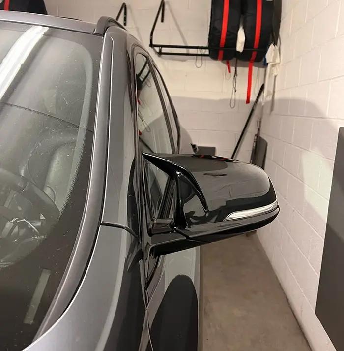 Couvercle de miroir en Fiber de carbone noir, 2 pièces, pour BMW X1 F48 X2 F39 Z4 G29 2 GT F45 F46 1