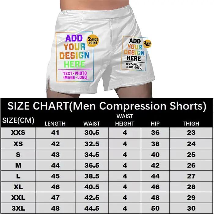 Short combat personnalisé homme enfant Muay Thai MMA boxe Taekwondo BJJ