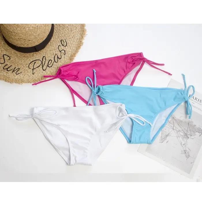 Bas de maillot de bain femme bandage floral 2026 - Tanga brésilien sexy pour plage et piscine