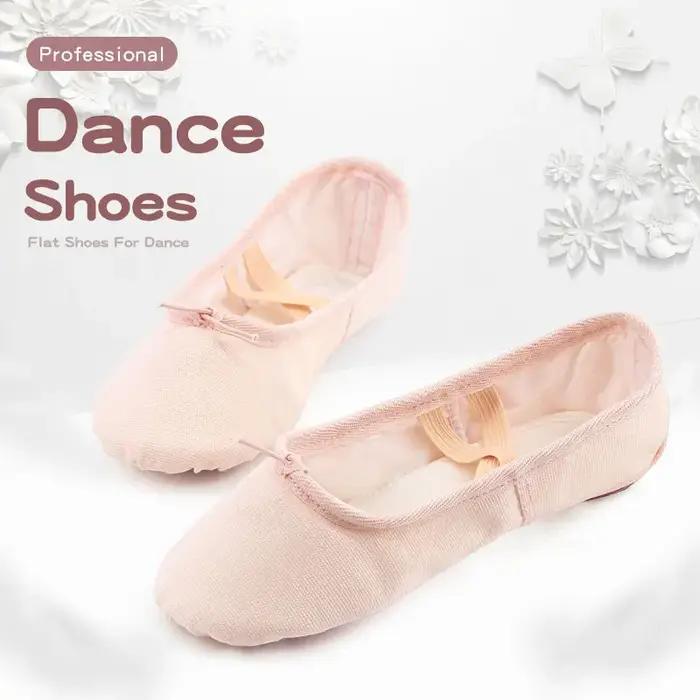 Chaussures de Ballet pour filles, chaussures de danse bon marché, chaussures de gymnastique à semell