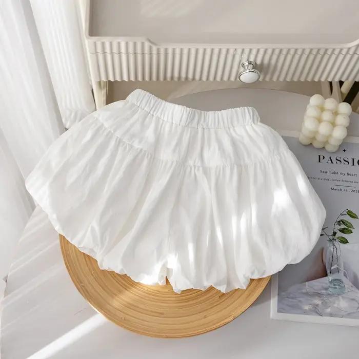 Bear Leader – vêtements d'été pour filles, couleur unie, short décoratif avec nœud, Version coréenne
