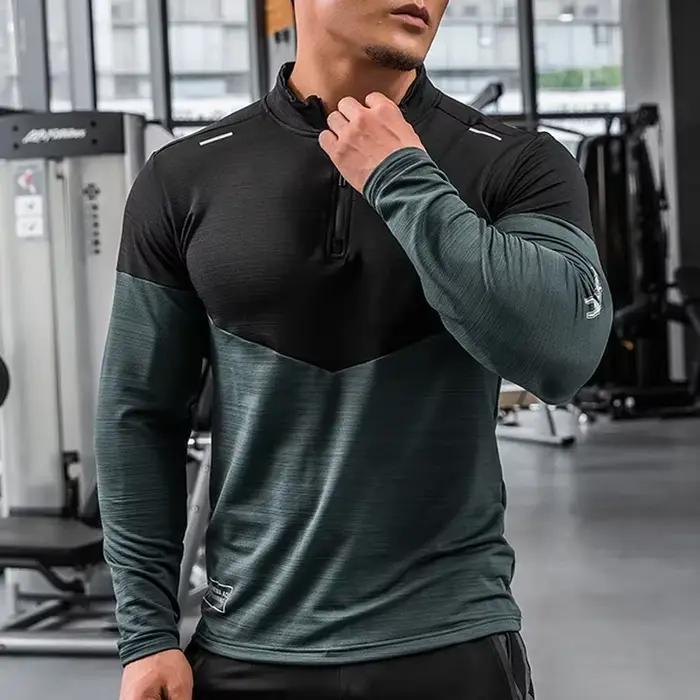 Chemise de Compression de gymnastique pour hommes Rashgard Fitness manches longues vêtements de cour