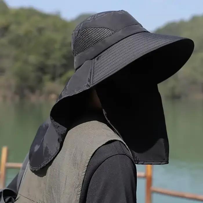 Chapeaux de soleil d'été pour hommes et femmes, protection UV, casquette de pêche, chasse en plein a