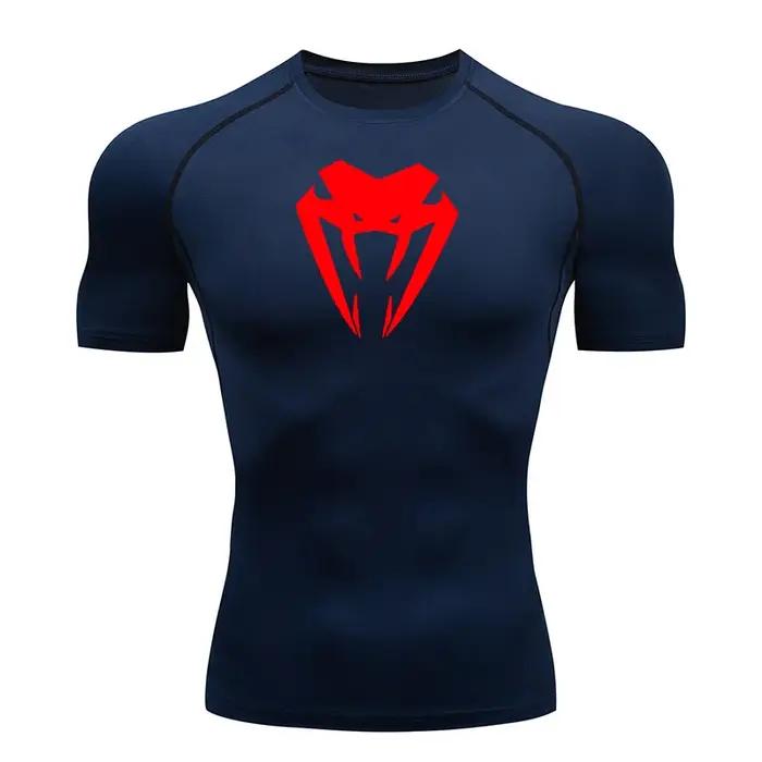 Nouveau T-shirt de compression pour homme, fitness, gym, super-héros, sport, course à pied, Rashgard