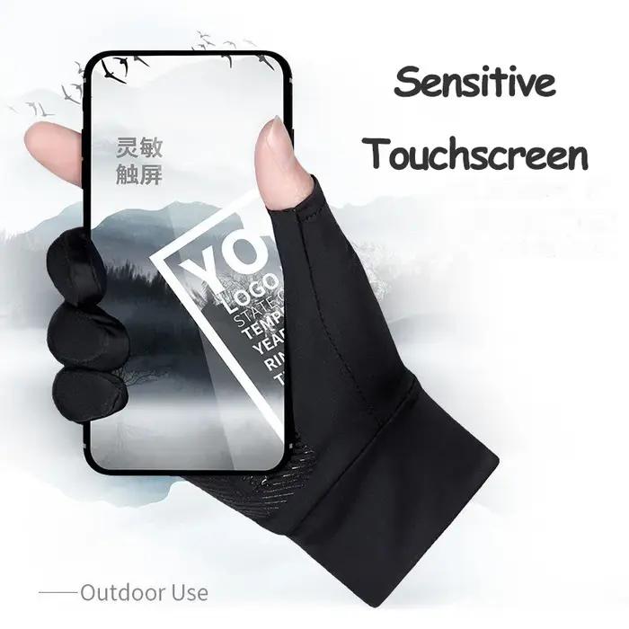 Gants d'été pour hommes et femmes, Fitness, sport, pêche, cyclisme, soie glacée, respirant, élastiqu