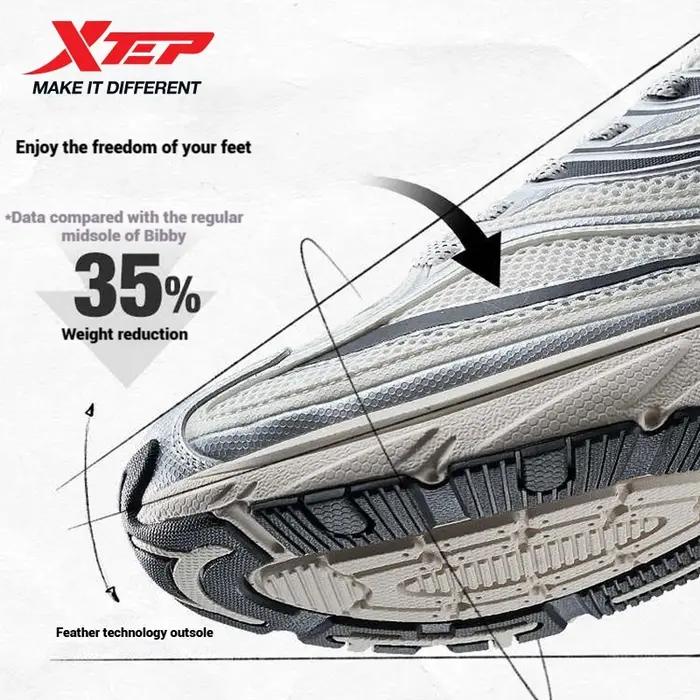 Xtep Little Basque 2 chaussures décontractées pour hommes 2025 été Vintage respirant confortable ant