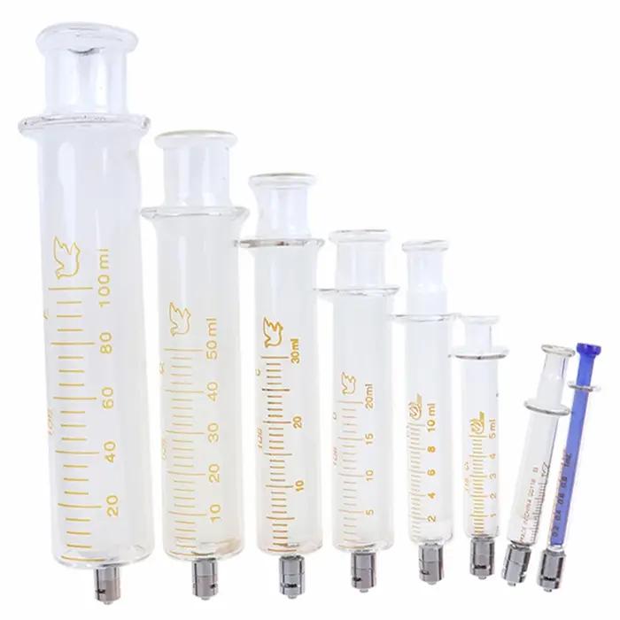 Seringue en verre 1/2/5/10/20/30/50/100 ml avec embout Luer Lock - seringue préremplie en verre boro