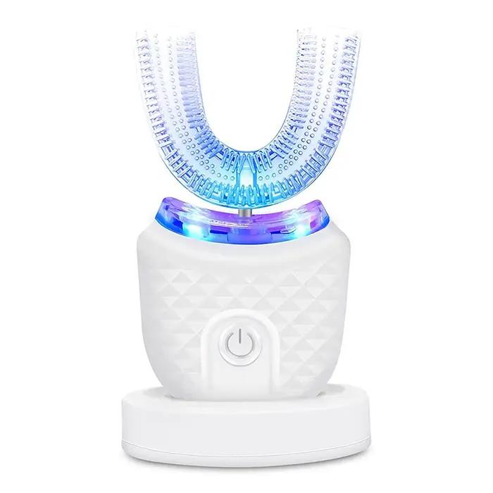 Brosse à dents électrique en forme de U portable, brosse à dents électrique automatique en forme de