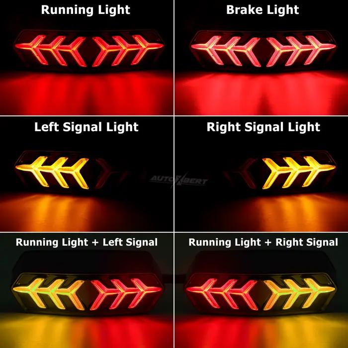 Feu stop arrière LED fumé, clignotant séquentiel intégré pour Honda GROM MSX125 CB650F CB650F CTXN70
