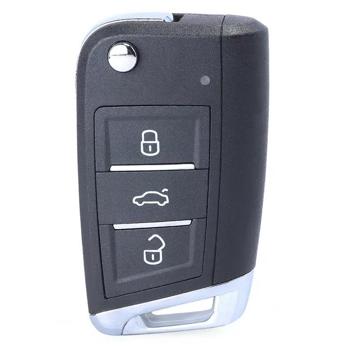 KEYECU 5K0 837 202 AJ clé télécommande améliorée pour VW Volkswagen Caddy Polo Transporter Beetle Je