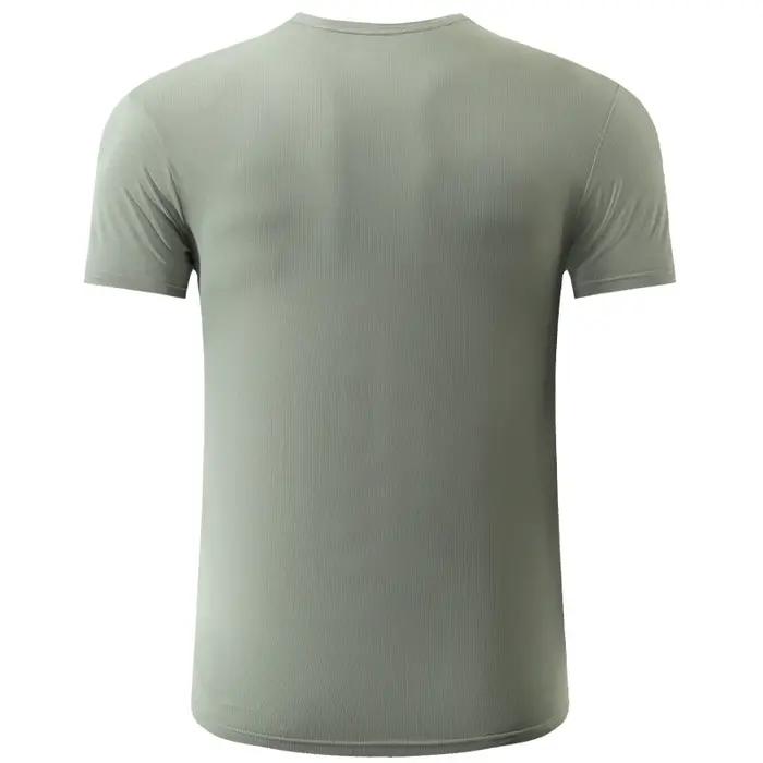 Chemises à manches courtes en nylon pour hommes, séchage rapide, col rond, impression de mode, entra