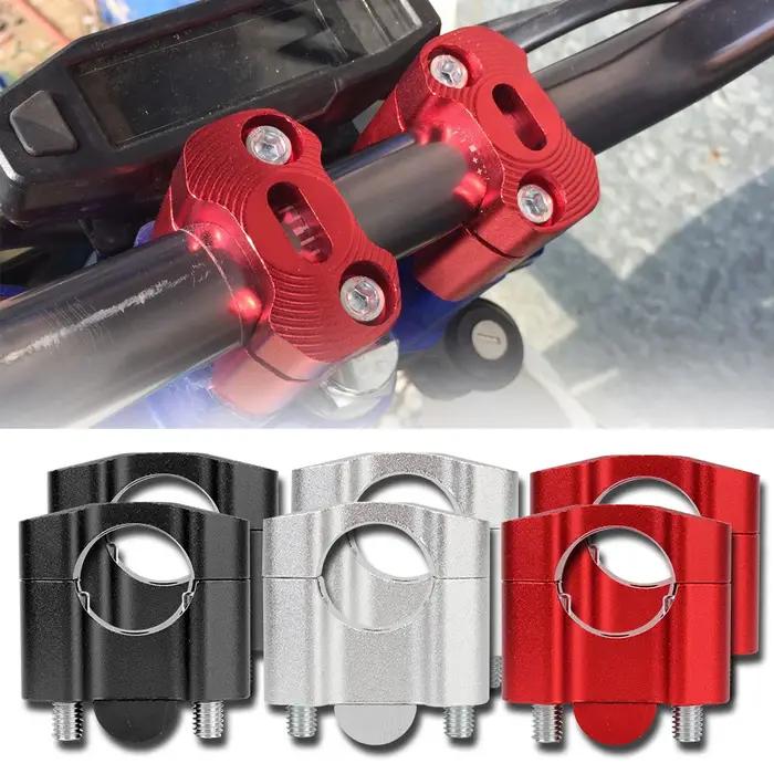Pinces de guidon de moto 7/8 ", adaptateur de rehausseurs en alliage CNC, accessoires de moto ATV un