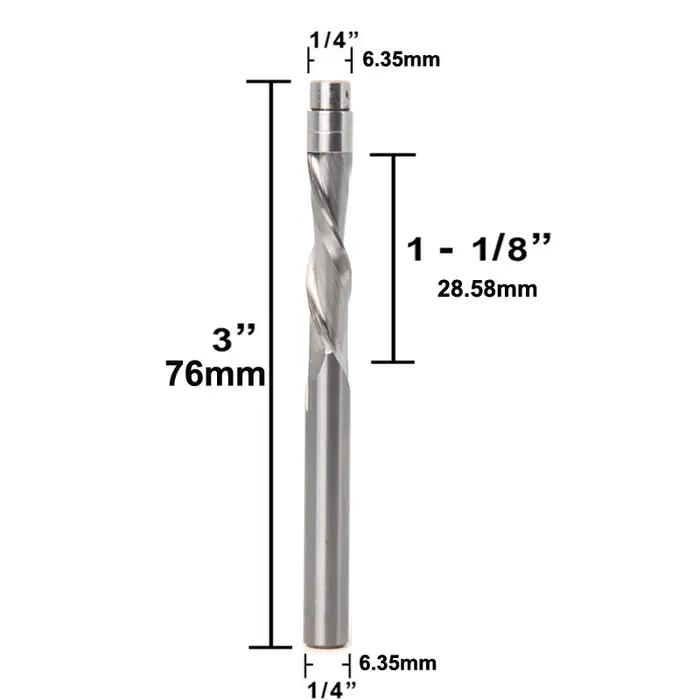 Embouts de routeur CNC pour le travail du bois, fraises pour bois, fraise à pointe en carbure monobl