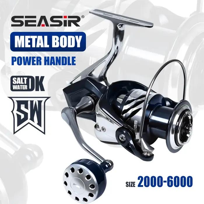 SEASIR Contra Spinning Fishing Reel, Aluminium Power Handle, All Metal Seawater, Big Fish Coil, Max