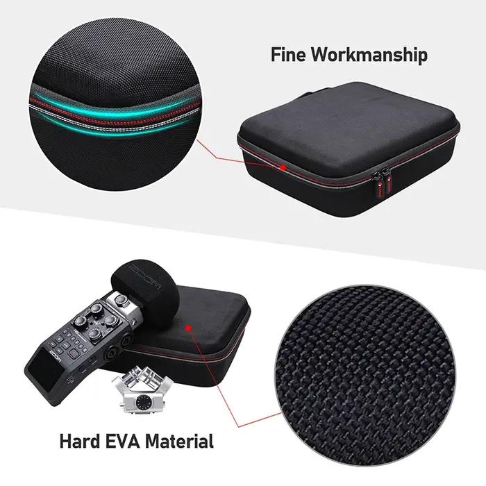 XANAD OligHard Case for Zoom H6, 6-Track, Portable Recorder, Protective, Carrying, Storage Bag