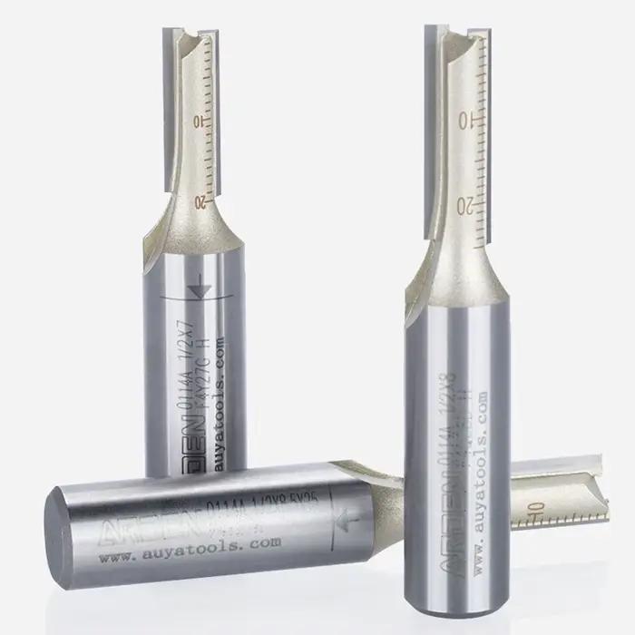 ARDEN – mèche de routeur droite métrique à 2 cannelures, tige de 1/4 1/2 pouces, diamètre de coupe d