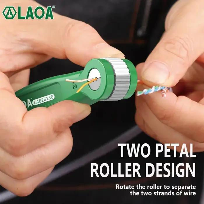 LAOA – outil de détorsion de câble réseau, lisseur de fil d'ingénieur de 0.8 à 1.8mm pour les outils