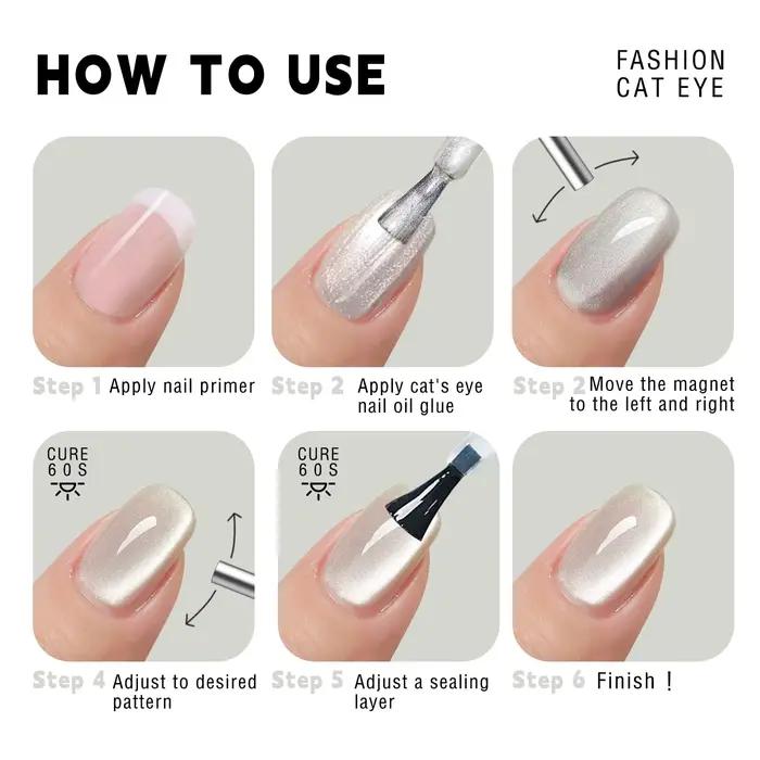 Stylo magnétique rond pour vernis Gel œil de chat, 3X1cm, pour peinture des ongles 3D, bâton magnéti