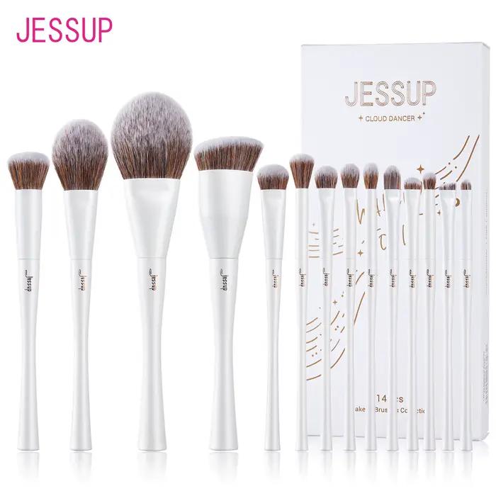 Jessup ensemble de pinceaux de maquillage, 4-14 pièces pinceaux de maquillage, fond de teint synthét