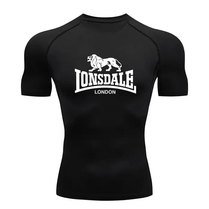 Nouveau T-shirt de compression pour hommes, fitness, gym, sport, course à pied, Rashgard, hauts, tee