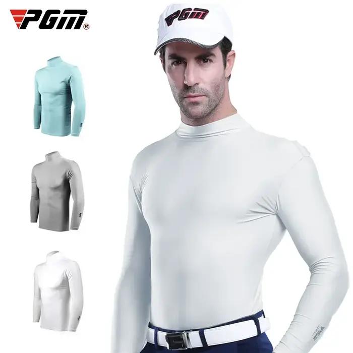 Chemise golf homme PGM soie glacée - T-shirt manches longues anti-UV vêtement rafraîchissant sport