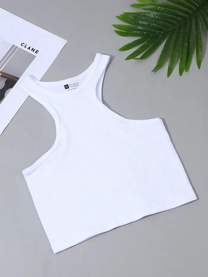 Gilet côtelé de yoga tricoté sans couture, haute élasticité, dos de travail, sans manches, sexy, col