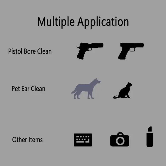 Patchs de nettoyage pour pistolet épais, 500 pièces, lingette ronde tactique pour pistolet, entretie