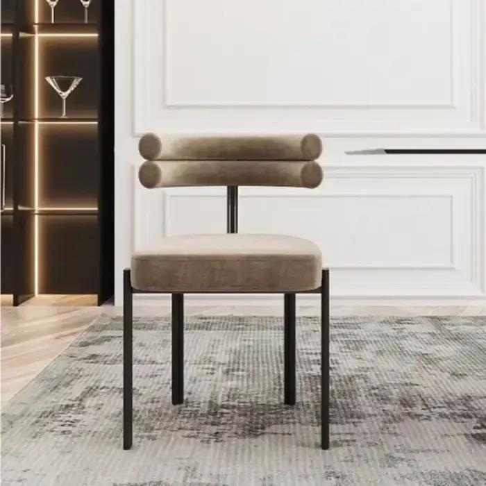 Chaise à dossier demi-périphérie, design d'inspiration italienne, parfaite pour la maison, les salon