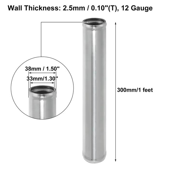 Uxcell – Tube d'admission d'air en alliage d'aluminium, diamètre extérieur 38/45/51/63/76/89/102mm,
