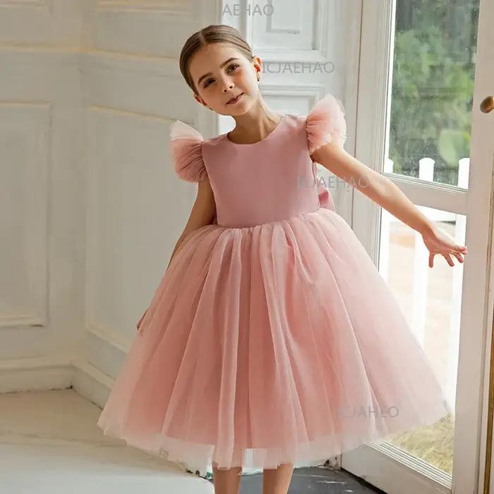 Robe de princesse en tulle pour filles, idéale pour le premier anniversaire, les fêtes d'enfants, le