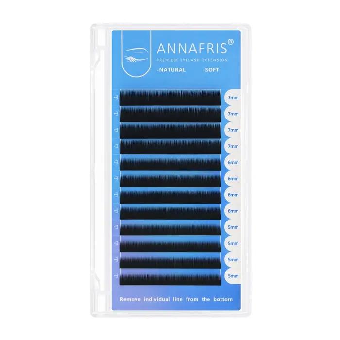 ANNAFRIS cils inférieurs 5-7mm mélange Extension de cils inférieurs individuels J/B/C Curl naturel c