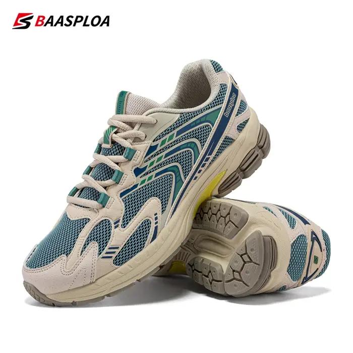 Baasploa-Chaussures de course légères et coordonnantes en maille pour homme, baskets décontractées,