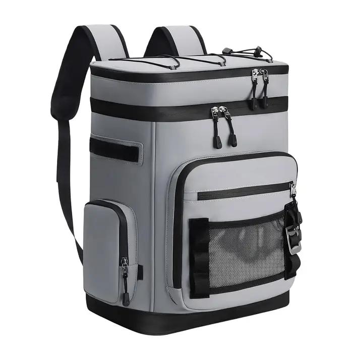 Sac à dos isotherme étanche 30L, sac à dos thermique anti-fuite pour 48 canettes, sac isotherme pour