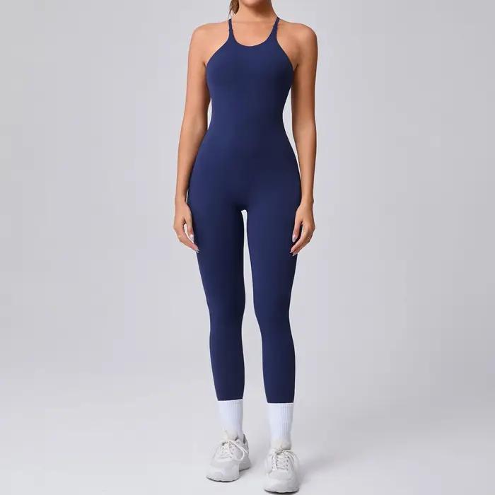 2025 nouveau dos Sexy bretelles croisées beauté dos pêche hanche femmes formation Yoga costume femme