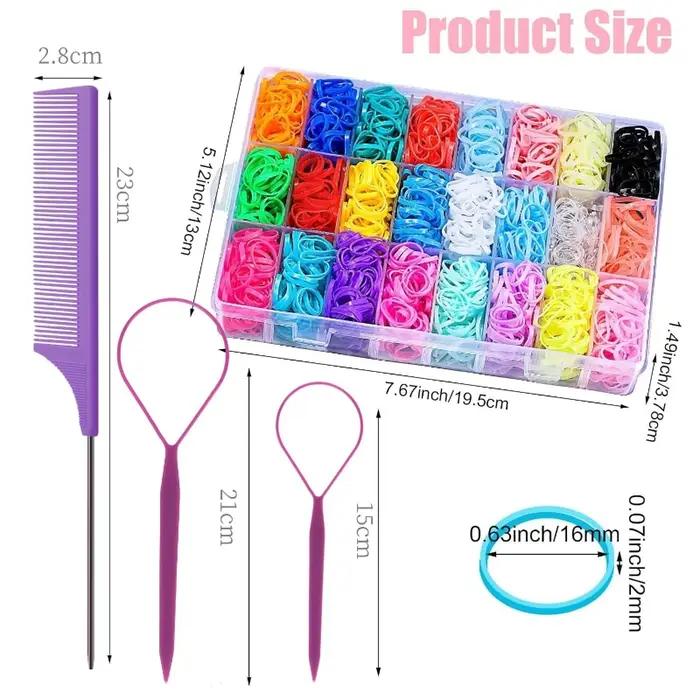 Élastiques à cheveux multicolores miniatures pour enfants et adultes accessoires colorés pour cheveux pour tout-petits filles enfants occasions spéciales coiffure fantaisie durable sûr à utiliser