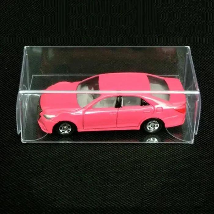 Boîte d'exposition transparente en PVC pour modèle de voiture, support de rangement anti-poussière,