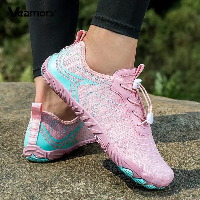Chaussures de pataugeoire de plage pieds nus, chaussures de sport aquatiques respirantes à séchage r