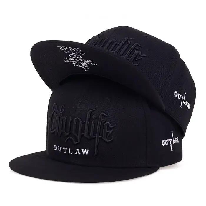 Thuglife-Casquette de Baseball Hip Hop pour Adulte, Chapeau de Plein Air Décontracté, Réglable, 1 Pi