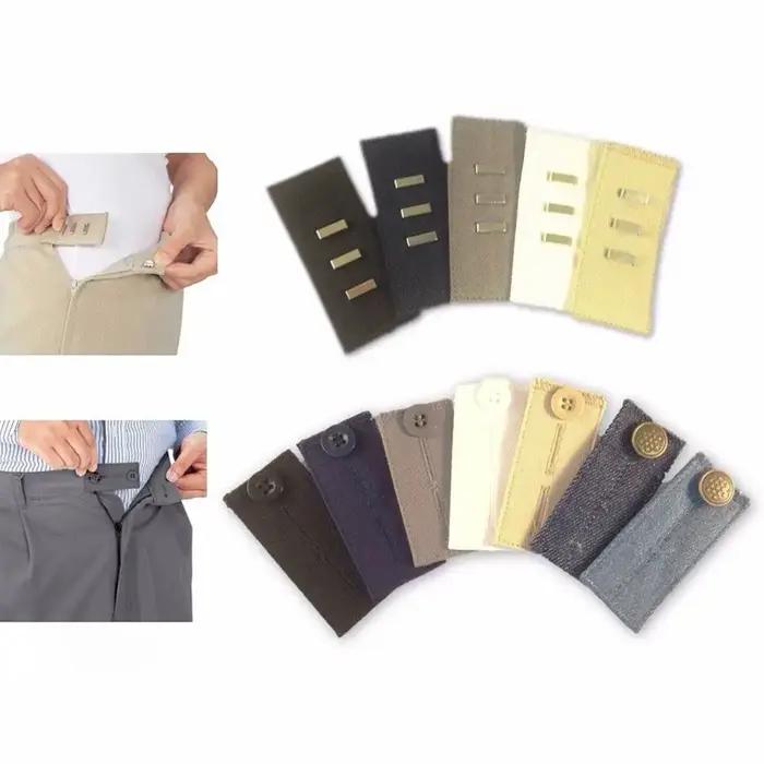 Ceinture d'extension de pantalon unisexe, pantalon serré, jupes en jean, crochets à boutons de mater