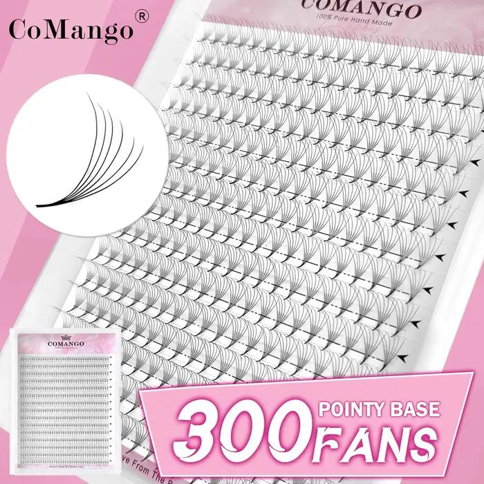 CoMango wispy base pointue préfabriqué russe volume ventilateurs 3D 6D 10D 12D 14D 16D extension de