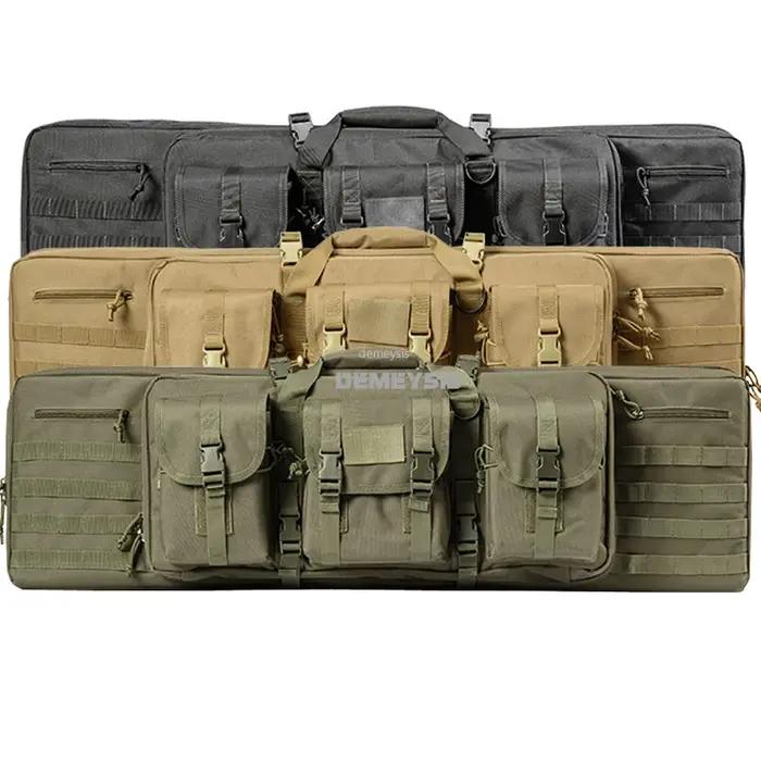 DulDouble-Mallette de rangement rembourrée pour fusil de chasse Airsoft, sac à dos pour odoret magaz