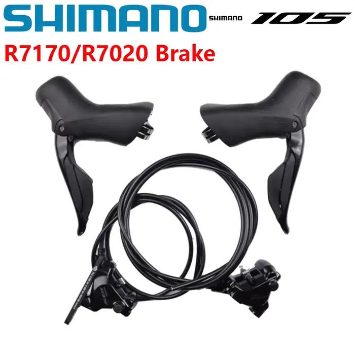 Levier de frein Shimano 105 ST-R7020 hydraulique - Commande Di2 2x12s pour vélo de route haute performance