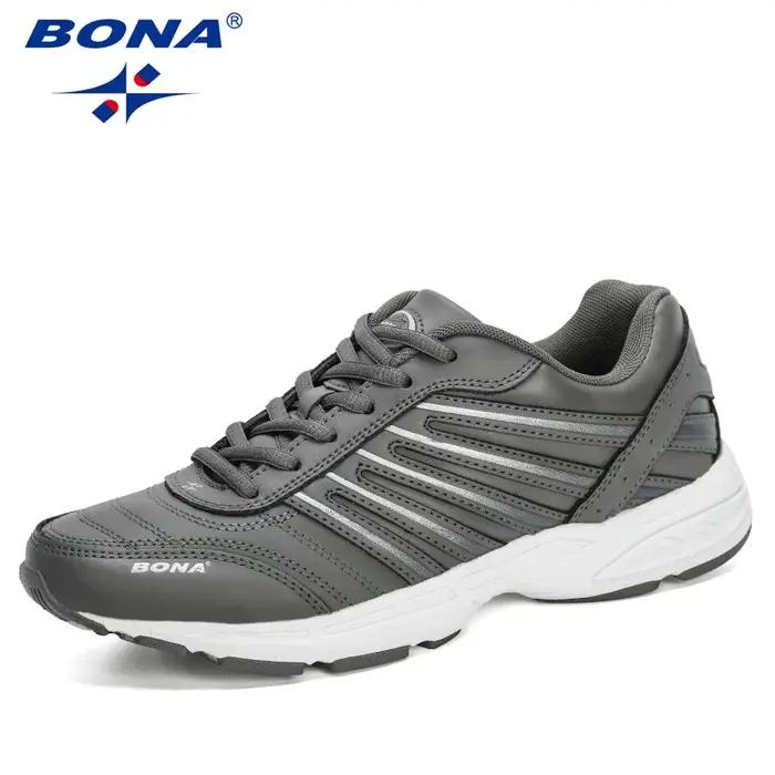 BONA 2023 Nouveaux créateurs homme Chaussures d'athlétisme confortables Chaussures de sport de plein