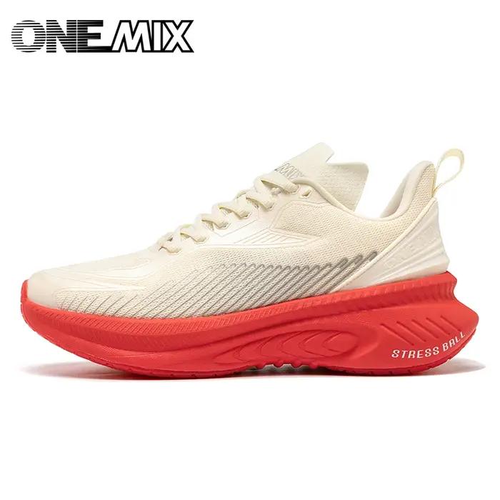 Baskets ONEMIX à rebond élevé pour hommes confortables respirantes résistantes à l'usure sport jogging protection course à pied